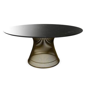 KNOLL table ronde PLATNER Ø 152 cm (Bronze / Noir Marquina - Métal / marbre) - Publicité