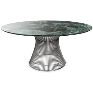 KNOLL table ronde PLATNER Ø 152 cm (Nickel / Vert Alpi - Métal / marbre) - Publicité