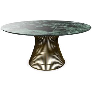 KNOLL table ronde PLATNER Ø 152 cm (Bronze / Vert Alpi - Métal / marbre)