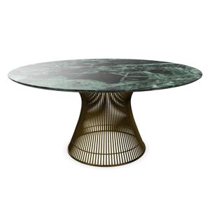 KNOLL table ronde PLATNER Ø 152 cm (Bronze / Vert Alpi - Métal / marbre) - Publicité