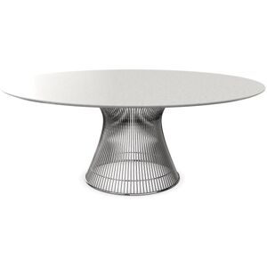 KNOLL table ronde PLATNER Ø 180 cm (Nickel / Statuarietto - Métal / marbre) - Publicité