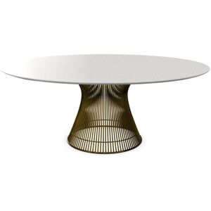 KNOLL table ronde PLATNER Ø 180 cm (Bronze / Statuarietto - Métal / marbre)