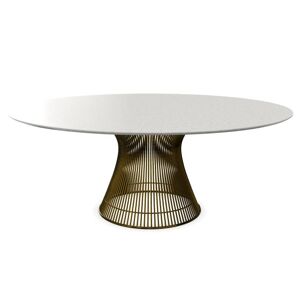 KNOLL table ronde PLATNER Ø 180 cm (Bronze / Statuarietto - Métal / marbre) - Publicité