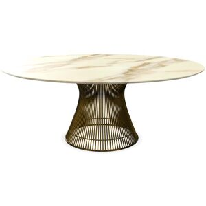 KNOLL table ronde PLATNER Ø 180 cm (Bronze / Calacatta - Métal / marbre)