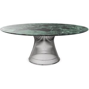 KNOLL table ronde PLATNER Ø 180 cm (Nickel / Vert Alpi - Métal / marbre)