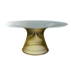 KNOLL table ronde PLATNER Ø 152 cm (Or 18k / Transparent - Métal / Cristal) - Publicité