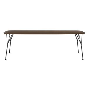 KARTELL table rectangulaire VISCOUNT OF WOOD 240 cm (Plateau en noyer, structure noire - bois et métal) - Publicité