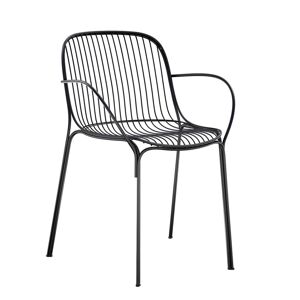 KARTELL chaise avec accoudoirs pour l'extérieur HIRAY (Noir - Acier verni) - Publicité
