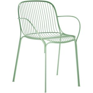 KARTELL chaise avec accoudoirs pour l'extérieur HIRAY (Vert - Acier verni) - Publicité