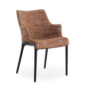 KARTELL chaise avec accoudoirs ELEGANZA NIA tissu MELANGE (Base noire, tissu rouille - Technopolymère thermoplastique recyclé et tissu) - Publicité