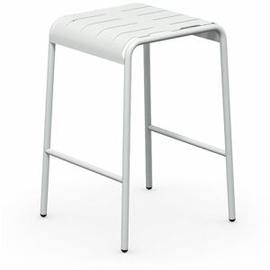 CONNUBIA tabouret pour l'extérieur EASY H 65 cm (Blanc optique opaque - Métal)