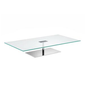 TONELLI table basse rectangulaire FARNIENTE (150 x 80 x h 24,5 cm - Verre extra clair) - Publicité
