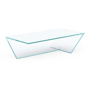 TONELLI table basse TI (150 x 75 x h 33 cm - Verre extra clair) - Publicité