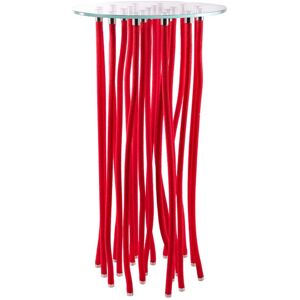 CAPPELLINI console ORG (Corde rouge - Verre trempé transparent, pieds en acier et corde en polypropylène) - Publicité