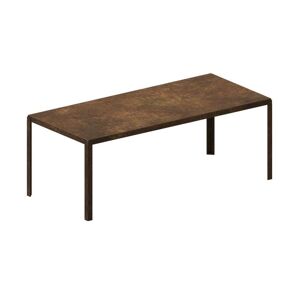 ZEUS table rectangulaire TAVOLO ART (200 x 90 x H 74 cm - Metal avec traitement antirouille artistique)