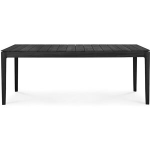 ETHNICRAFT table rectangulaire pour l'extérieur BOK (200 x 100 x 76 cm - Teck verni noir) - Publicité