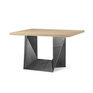 ALMA DESIGN table avec la base calamine CLINT (140 x 140 cm - Plateau en multicouches de frêne naturel) - Publicité