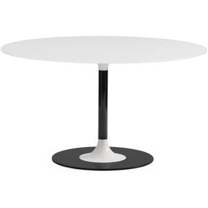 KARTELL table ronde THIERRY XXL (Blanc - Verre trempé peint et métal) - Publicité