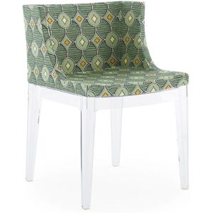 KARTELL fauteuil MADEMOISELLE RUBELLI QUATREFOIL (Base transparent, siège pistache - Tissu et polycarbonate) - Publicité