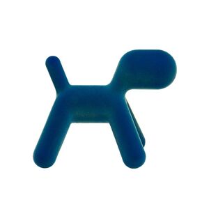 MAGIS chien abstrait PUPPY SMALL VELVET (Bleu - Polyéthylène effet velours)