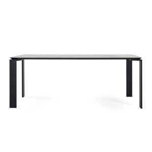 KARTELL table FOUR CERAMIC 190x90xH73 cm (Symphonie - Grès finition Marbre et acier verni noir) - Publicité