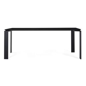 KARTELL table FOUR CERAMIC 190x90xH73 cm (Noir - Grès finition Marbre et acier verni noir) - Publicité