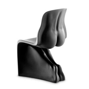 CASAMANIA chaise HER (Noir opaque RAL 9011 - Polyéthylène)