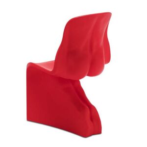 CASAMANIA chaise HIM (Rouge signalisation opaque RAL 3020 - Polyéthylène)