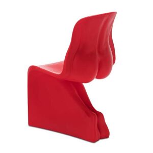 CASAMANIA chaise HER (Rouge signalisation opaque RAL 3020 - Polyéthylène)