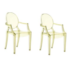 KARTELL set de 2 chaises LOUIS GHOST (Jaune - Polycarbonate 2.0 à partir de matière première renouvelable) - Publicité