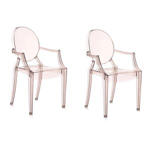 KARTELL set de 2 chaises LOUIS GHOST (Orange - Polycarbonate 2.0 à partir de matière première renouvelable) - Publicité
