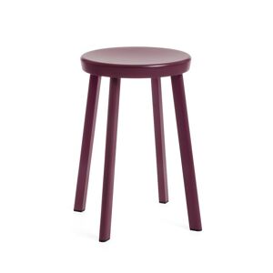 Tabouret bas pour l'extérieur DÉJÀ-VU H 50 cm (Lit-de-vin - Aluminium verni)