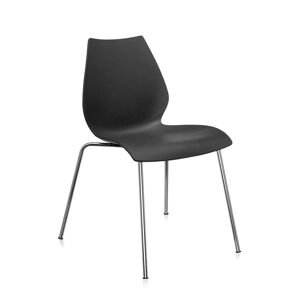 KARTELL set de 2 chaises MAUI (Anthracite - Polypropylène coloré dans la masse et acier chromé) - Publicité