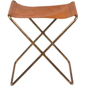 Broste Copenhagen Tabouret Nola cuir petit, 45 cm - Publicité