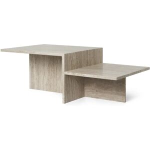 ferm LIVING Table basse Distinct Travertin - Publicité