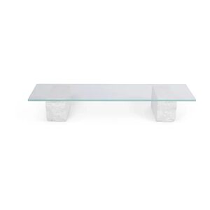 ferm LIVING Table basse Mineral 46x160 cm Bianco curia - Publicité