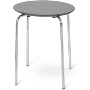 ferm LIVING Tabouret Herman warm grey, structure chromée - Publicité