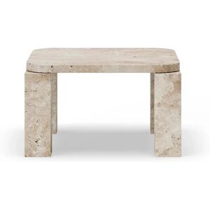 New Works Table basse Atlas 60x60 cm Unfilled Travertine - Publicité