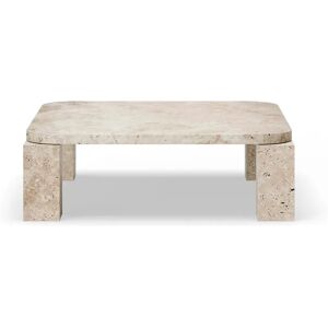 New Works Table basse Atlas 82x82 cm Unfilled Travertine - Publicité