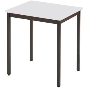 SETAM Table rectangulaire L.700 x P.600 mm gris clair et anthracite