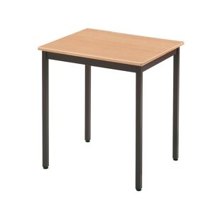 SETAM Table rectangulaire L.700 x P.600 mm hêtre et anthracite