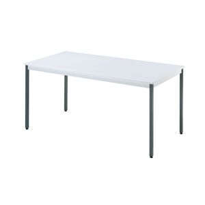 SETAM Table rectangulaire L.1600 x P.800 mm gris clair et anthracite