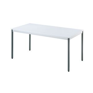 SETAM Table rectangulaire L.1800 x P.800 mm gris clair et anthracite