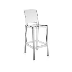 KARTELL Tabouret haut - ONE MORE PLEASE Polycarbonate Cristal L 38cm x P 46cm x H 110cm,  Assise H 75cm - Publicité