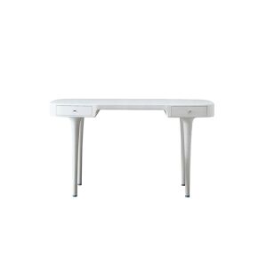 CAPPELLINI Bureau - RIGA Bois, aluminium L 140cm x P 70cm x H 75cm Blanc mat - Publicité