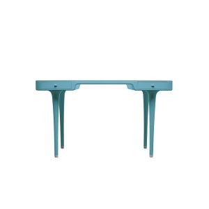 CAPPELLINI Bureau - RIGA Bois, aluminium L 140cm x P 70cm x H 75cm Magnolia mat - Publicité