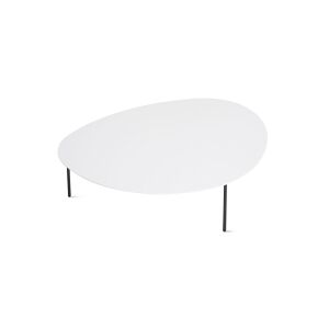 Table basse - ECLIPSE Blanc XL : L 111 x P 77 x H 35 cm Noir