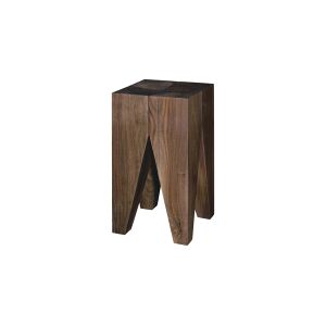 Tabouret - ST04 BACKENZAHN STOOL Bois huilé L 27cm x P 27cm x H 47cm Noyer