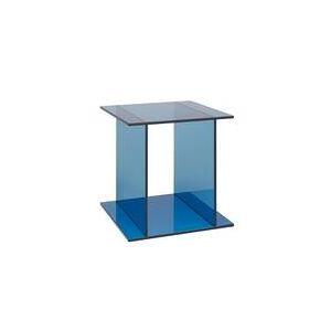 Table d'appoint guéridon - CT07 DREI L 40cm x P 40cm x H 40cm Bleu Verre