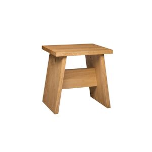 Tabouret - DC03 LANGLEY Chêne massif huilé L 48cm x P 35cm x H 47cm Chêne